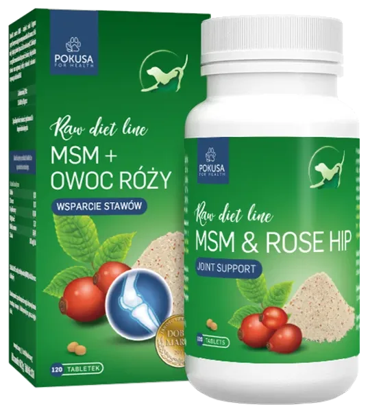 MSM a plody divokej ruže | Raw Diet Line