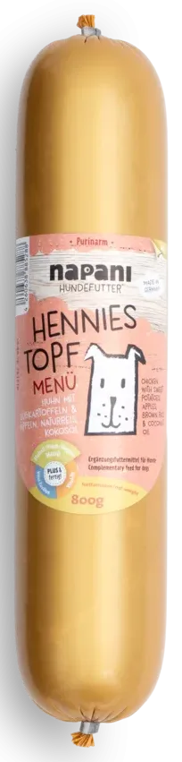 Menu s kuracím mäsom a hnedou ryžou v umelom obale
