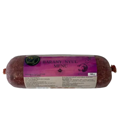 Menu jahňa s držkami a králik