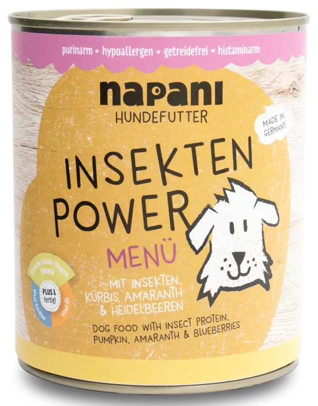 Menu s hmyzím proteínom a tekvicou