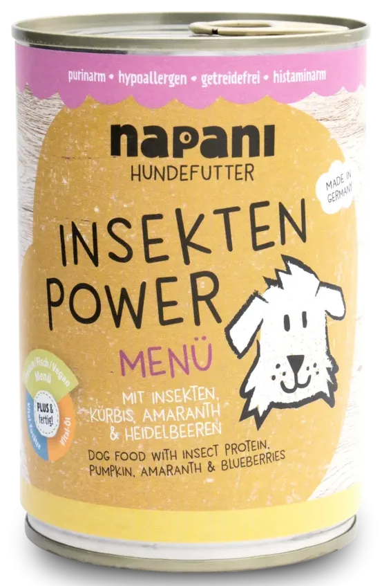 Menu s hmyzím proteínom a tekvicou